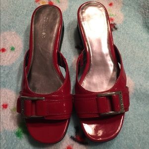 Red Calvin Klein Sandals Sz 6